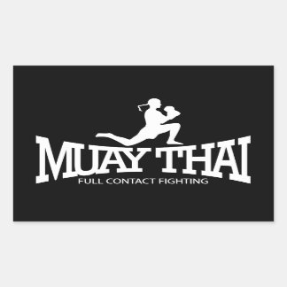 Muay Thai-Stickers Rechthoekige Sticker