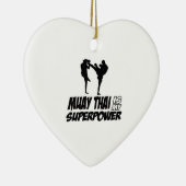 Muay Thai Superpower Design Keramisch Ornament (Rechts)