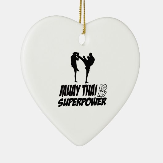 Muay Thai Superpower Design Keramisch Ornament (Rechts)