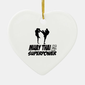 Muay Thai Superpower Design Keramisch Ornament