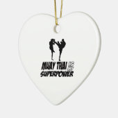 Muay Thai Superpower Design Keramisch Ornament (Links)