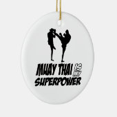 Muay Thai Superpower Design Keramisch Ornament (Rechts)