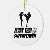 Muay Thai Superpower Design Keramisch Ornament (Links)