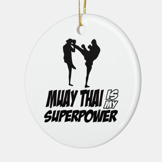 Muay Thai Superpower Design Keramisch Ornament (Links)