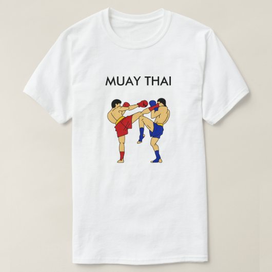 Muay Thai T-Shirt (Rondhuis) White (Design voorkant)