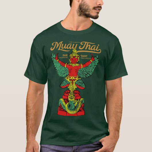 Muay Thai Tatoeage De Garuda T-shirt (Voorkant)