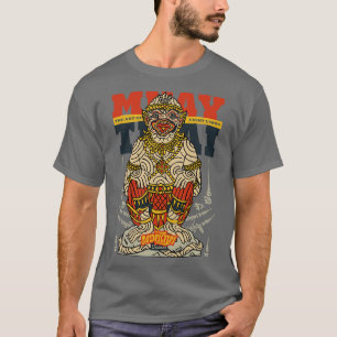 Muay Thai Tatoeage Hanuman De Kunst van Acht Ledem T-shirt