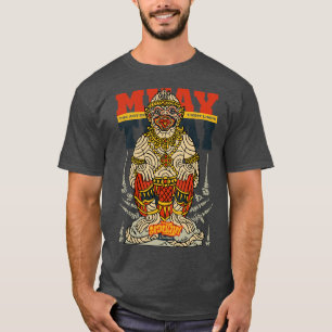 Muay Thai Tattoo Hanuman De kunst van acht ledemat T-shirt