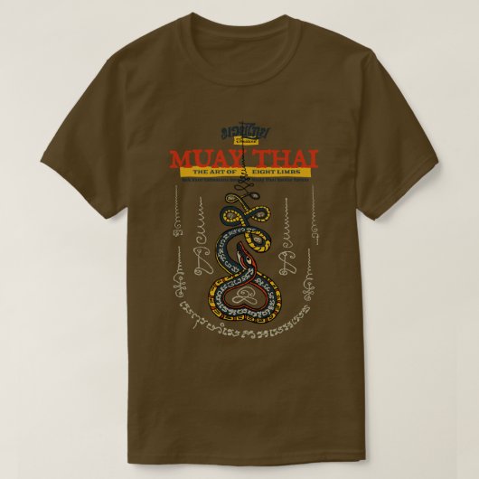 Muay Thai Tattoo Snake T-shirt (Design voorkant)