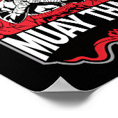 Muay Thai Thai Boxing 1 Poster (Hoek)