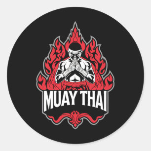 Muay Thai Thai Boxing 1 Ronde Sticker