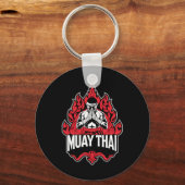 Muay Thai Thai Boxing 1 Sleutelhanger (Voorkant)