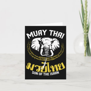 Muay Thai Thai Boxing Elephant Gift Martial Arts Kaart