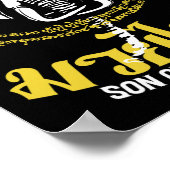 Muay Thai Thai Boxing Elephant Gift Martial Arts Poster (Hoek)