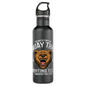 Muay Thai Thai Boxing en Kickboxing Grizzly Waterfles (Voorkant)