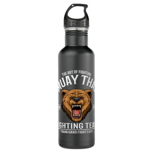 Muay Thai Thai Boxing en Kickboxing Grizzly Waterfles (Voorkant)