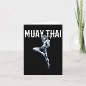 Muay Thai - Thai Boxing en Kickboxing Kaart (Voorkant)