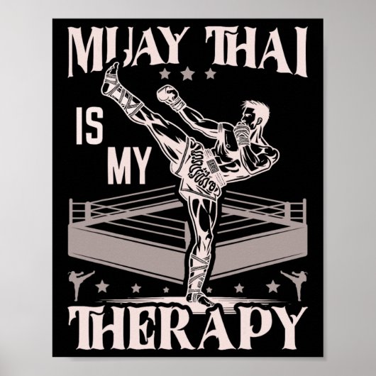 Muay Thai Thai Boxing Poster (Voorkant)