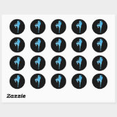 Muay Thai Thai Boxing Sport Ronde Sticker (Vel)