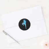 Muay Thai Thai Boxing Sport Ronde Sticker (Envelop)