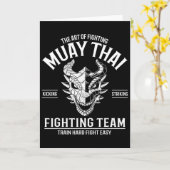 Muay Thai Thaiboksen Kickboksen Kaart (Gele Bloem)