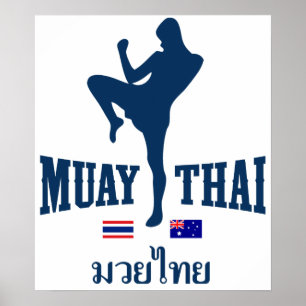 Muay Thai Thailand Australië Poster
