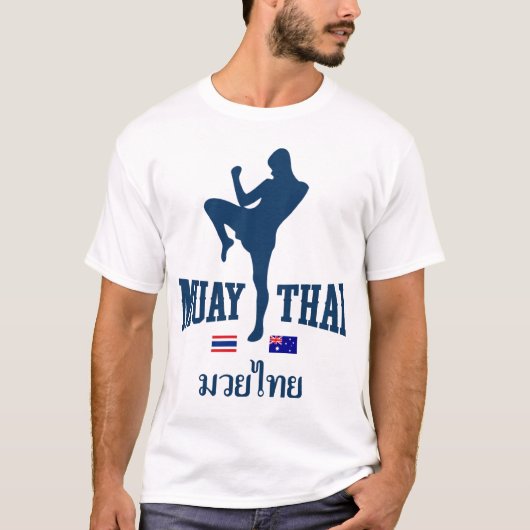 Muay Thai Thailand Australië T-shirt (Voorkant)