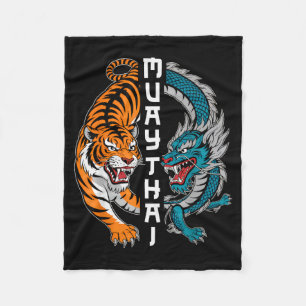 Muay Thai Thailand Boksen Muay Thai Fan Mannen Vro Fleece Deken
