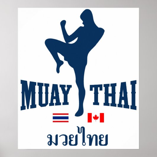 Muay Thai Thailand Canada Poster (Voorkant)
