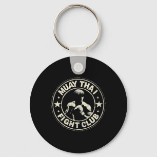Muay Thai Thailand Kickboksen Mma Vechter Vintage  Sleutelhanger