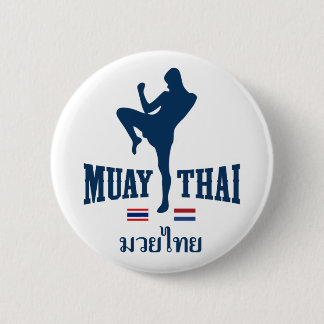 Muay Thai Thailand Nederland Ronde Button 5,7 Cm