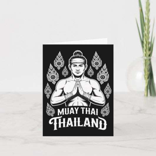 Muay Thai Thailand Tiger Fighter Training Kaart (Voorkant)