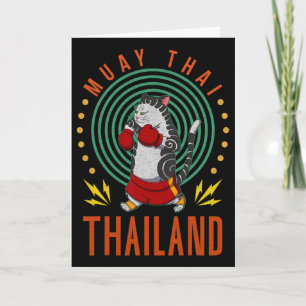 Muay Thai Thailand Vuist Ring Knie Vechter Technie Kaart