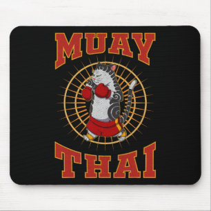 Muay Thai Thailand Vuist Ring Knie Vechter Technie Muismat