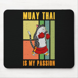 Muay Thai Thailand Vuist Ring Knie Vechter Technie Muismat