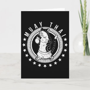 Muay Thai Thailand Vuist Ring Knie Vechttechniek Kaart