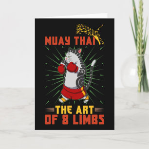 Muay Thai Thailand Vuist Ring Knie Vechttechniek Kaart