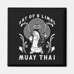 Muay Thai Thailand Vuist Ring Knie Vechttechniek Magneet
