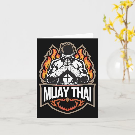 Muay Thai - Thais Boksen MMA Kaart (Gele Bloem)