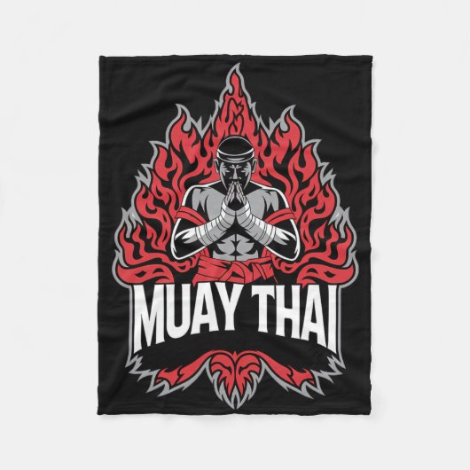 Muay Thai - Thaise bokser Fleece Deken (Voorkant)