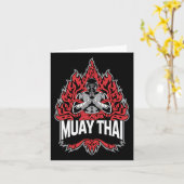 Muay Thai - Thaise bokser Kaart (Gele Bloem)