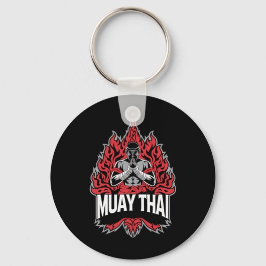 Muay Thai - Thaise bokser Sleutelhanger (Voorkant)