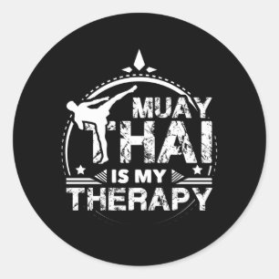 Muay Thai Therapy Ronde Sticker