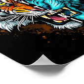 Muay Thai Tiger Dragon Fusion Art Poster (Hoek)
