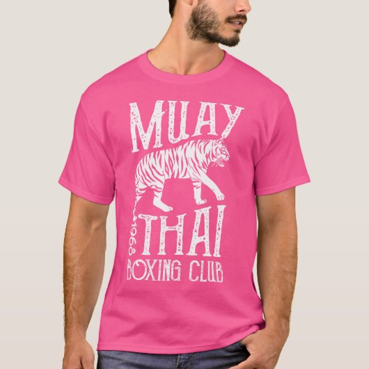 Muay Thai Tiger MMA Training Street Fight Kickboxi T-shirt (Voorkant)