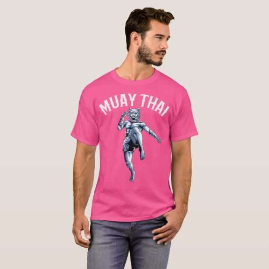 Muay Thai Tiger Nak Muay Kickboxing T-shirt (Voorkant volledig)