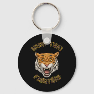Muay Thai Tiger - Thai Boksen en Kickboksen Cadeau Sleutelhanger