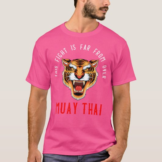 Muay Thai Tiger Thai Boxing and Kickboxing T-shirt (Voorkant)