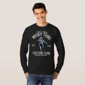 Muay Thai Tiger vecht Thai Boxing Team T-shirt (Voorkant volledig)