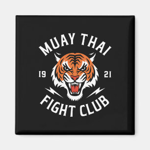 Muay Thai Tijger Fight Kickboksen Vechters Thaibox Magneet